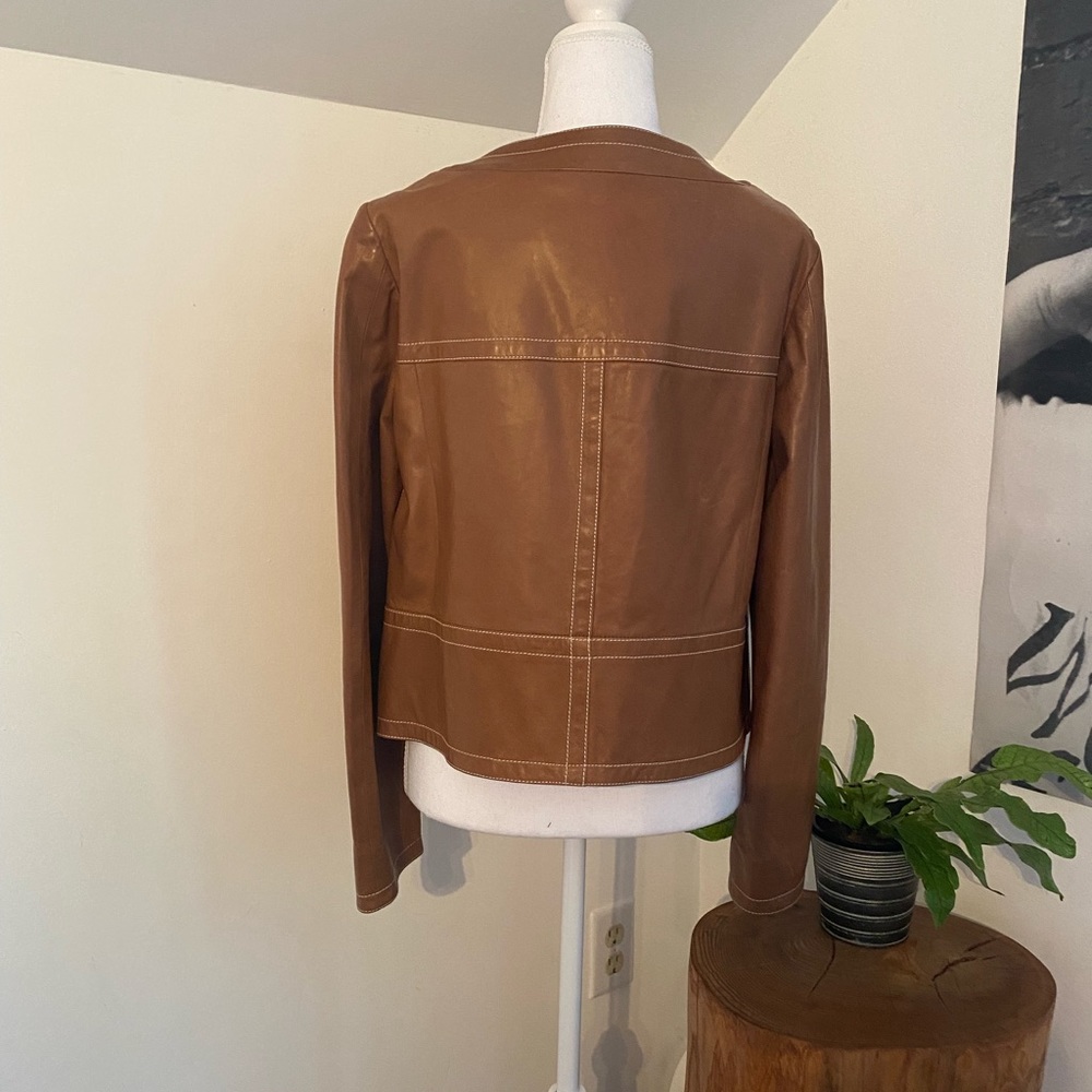 Cesare Fabbri leather Jacket - Size 46 - Picture 2 of 13